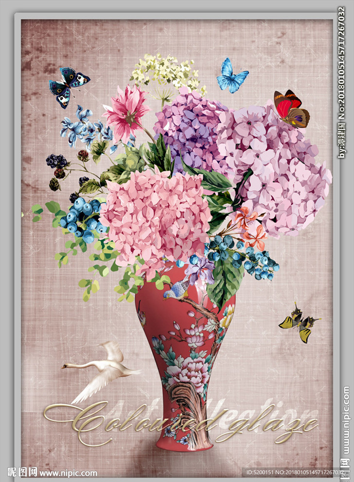 牡丹花 古典画
