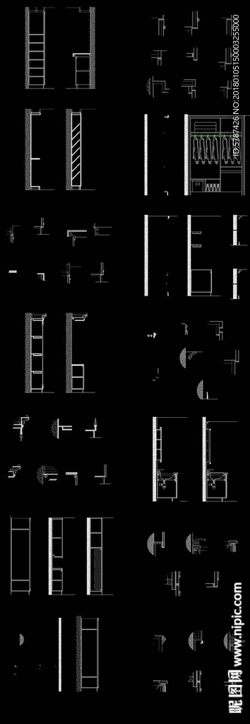 柜体详图CAD图