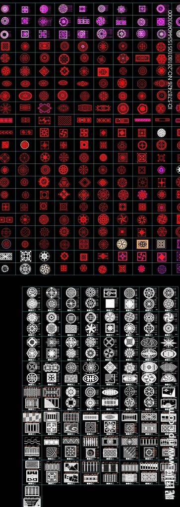 水刀拼花CAD素材集