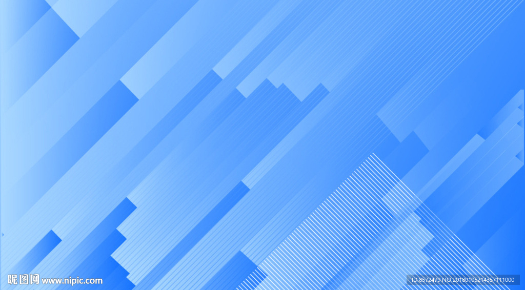 动感四边形蓝背景