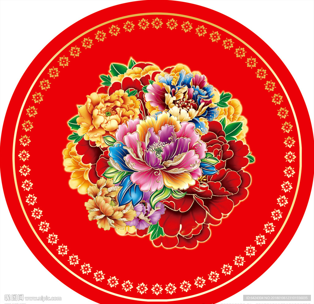 红色圆舞台