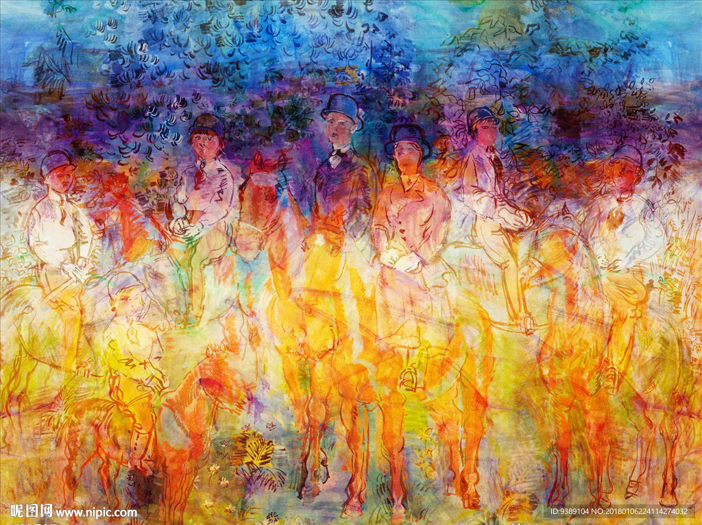抽象油画
