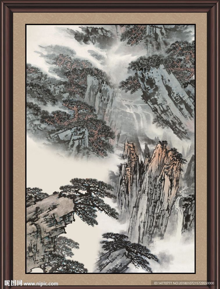 竖幅国画