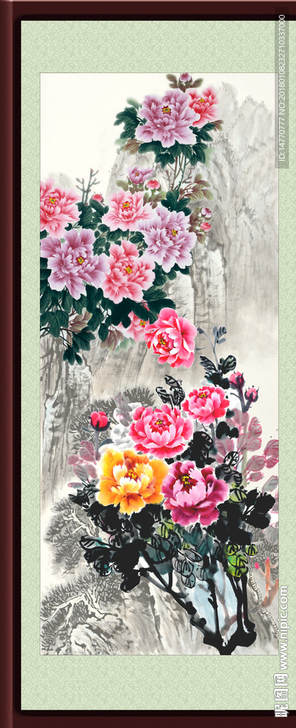 国画牡丹