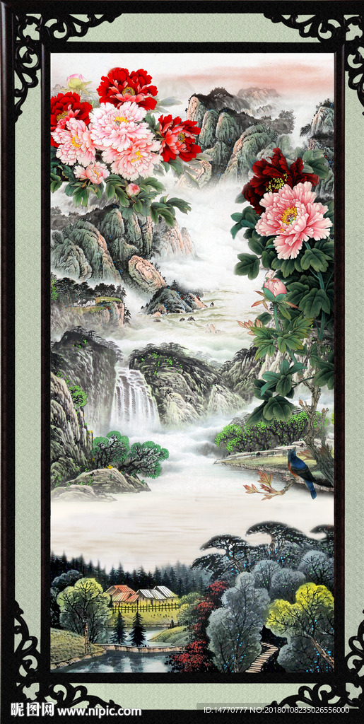 国画牡丹