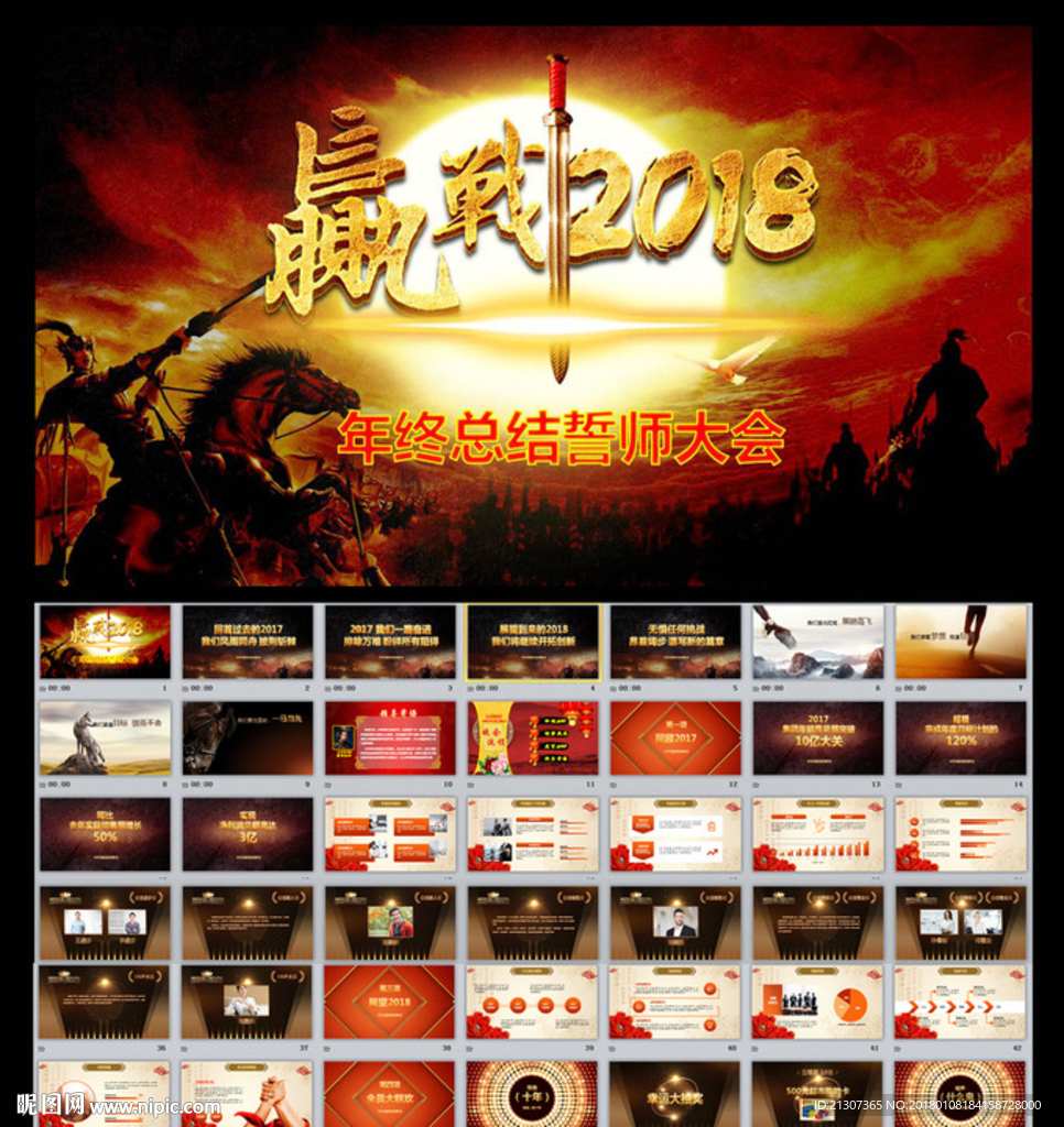 2018年会开场震撼狗年ppt
