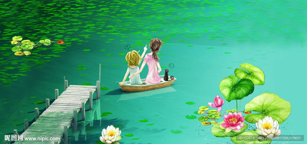 水彩手绘插画
