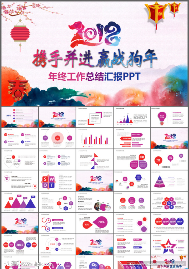 赢战2018年终总结ppt