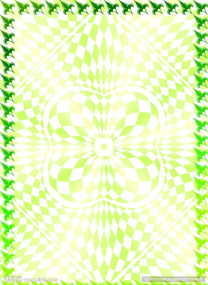 小叶 商业证书纹