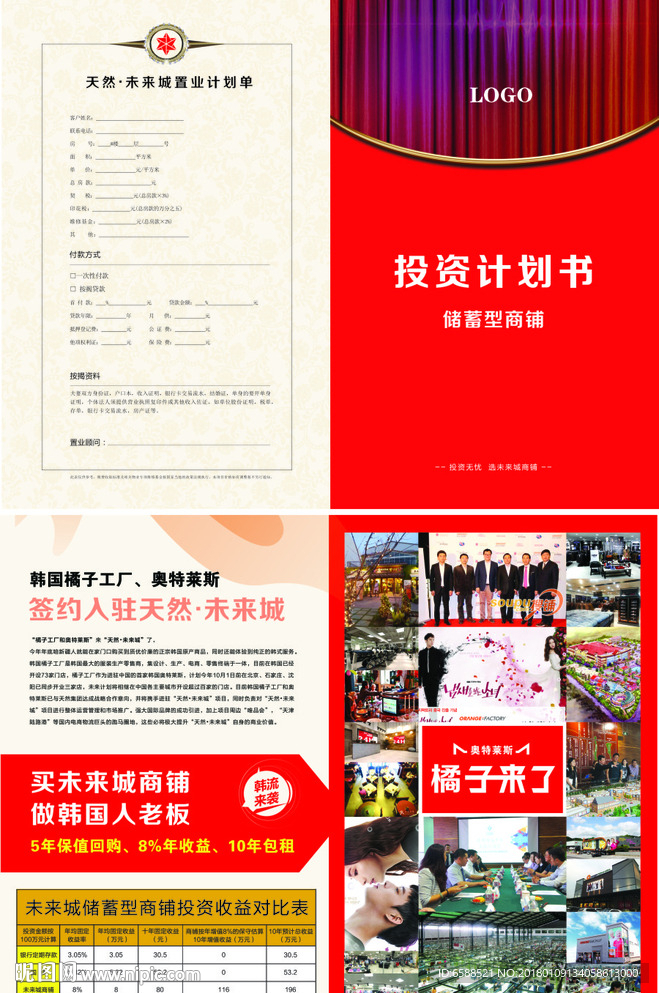 置业计划单 投资计划书