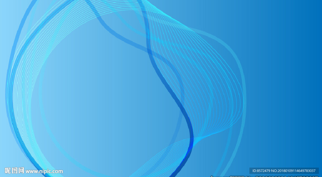 蓝色曲线线条背景