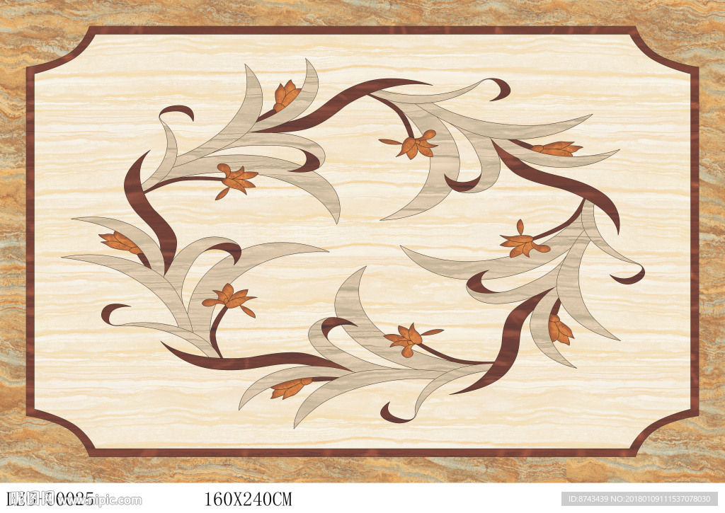 抛晶砖拼花图片