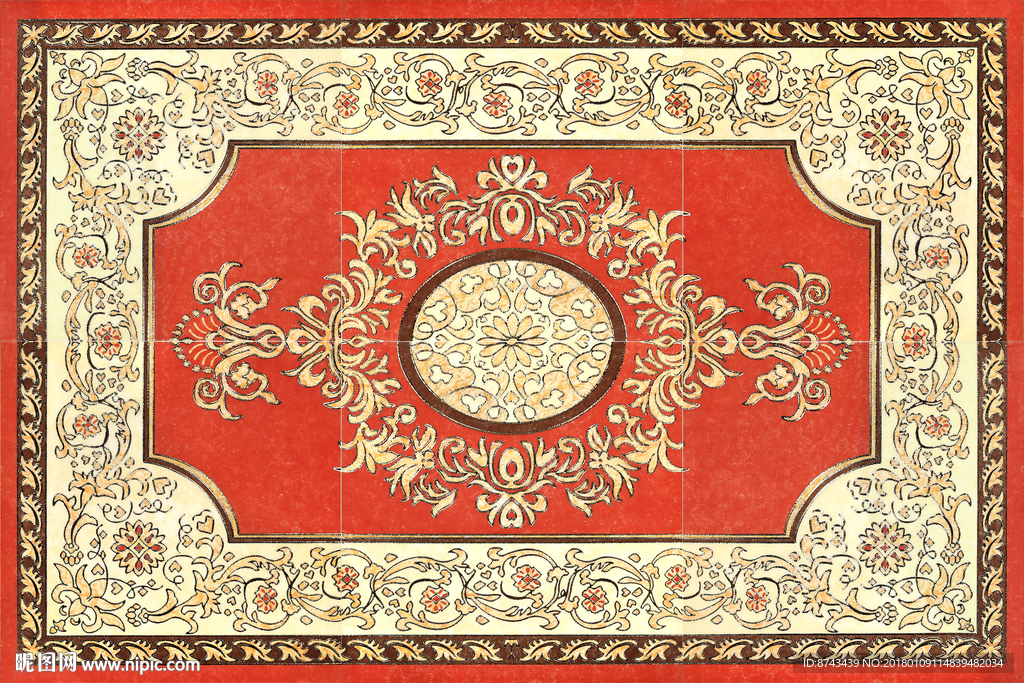 抛晶砖拼花图片