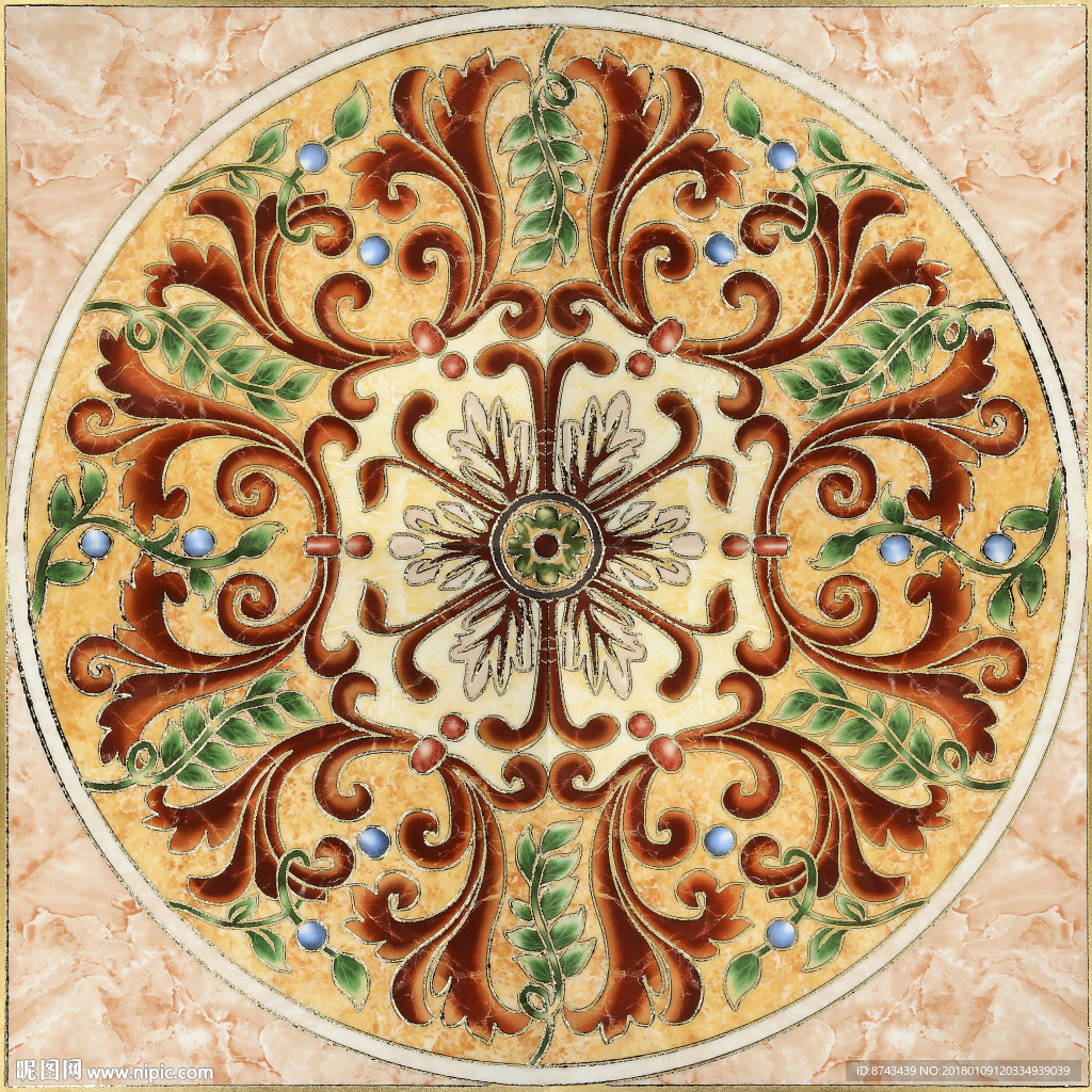 抛晶砖拼花图片