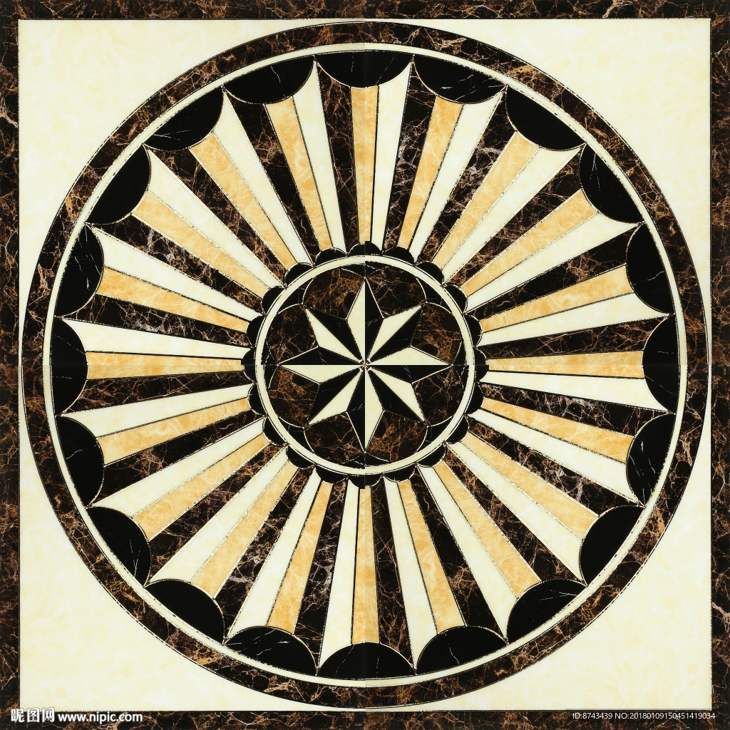 抛晶砖拼花图片