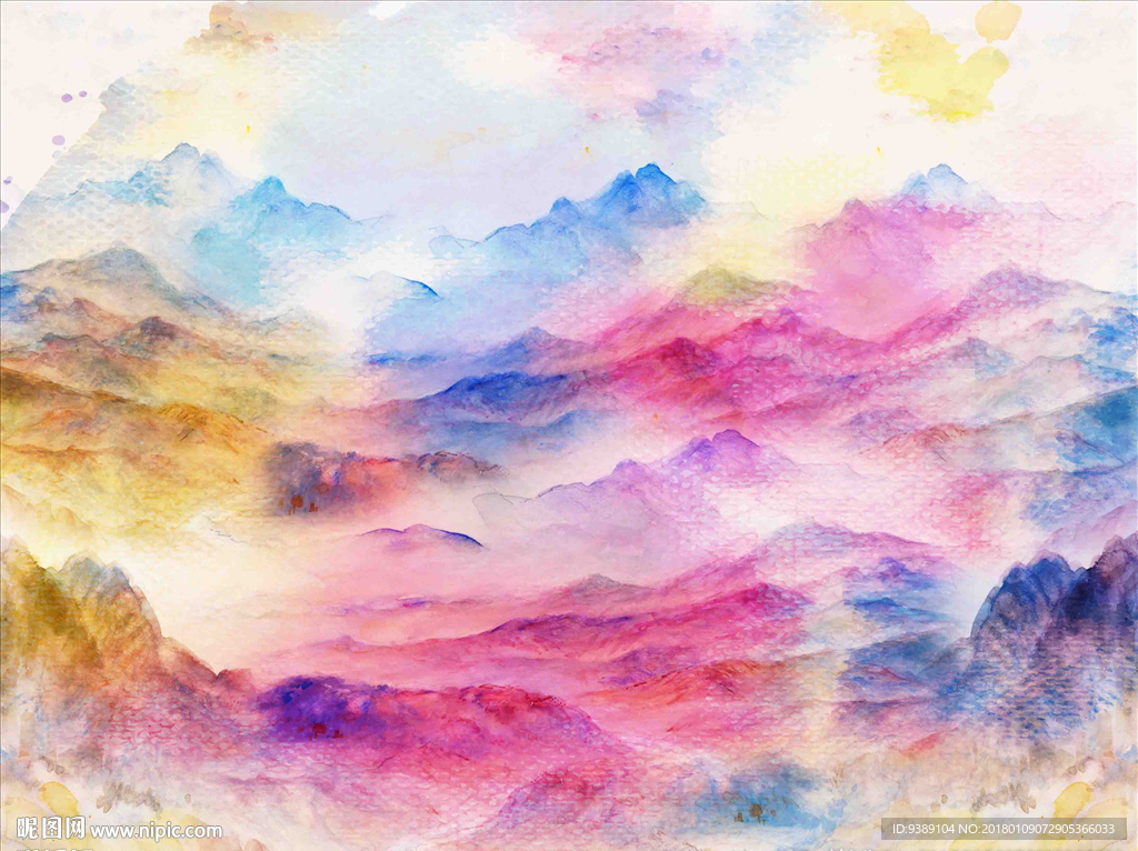 抽象山水