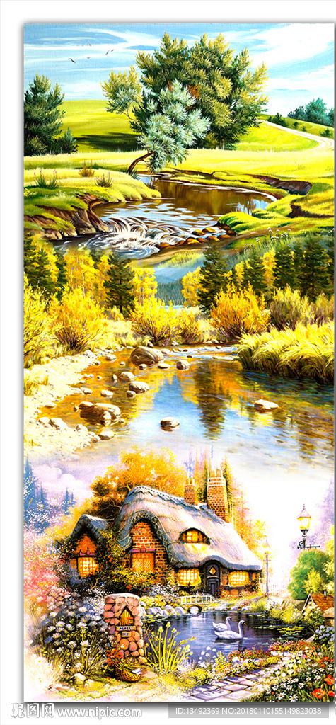 山水油画