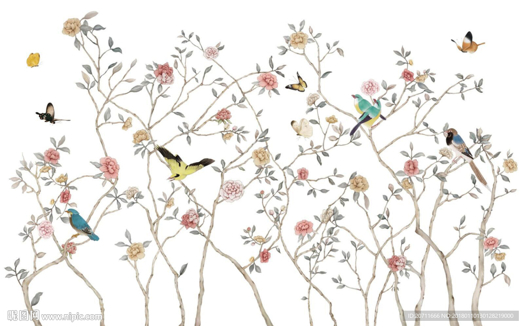 中式背景花纹
