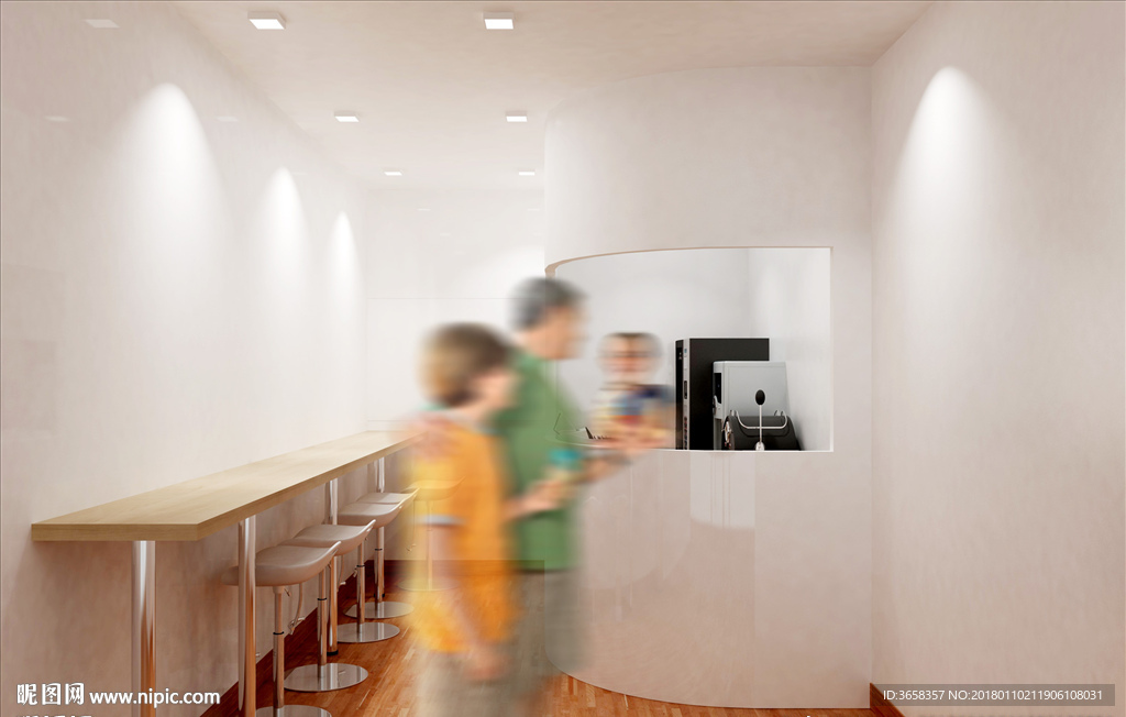 店铺空间智能贴图样机