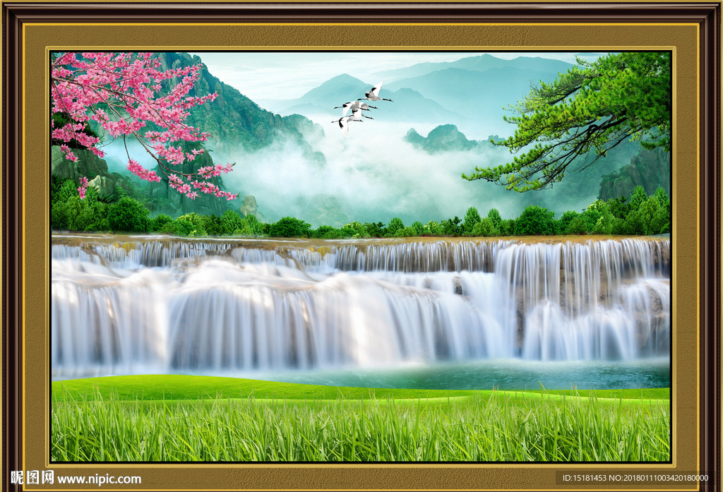 巨幅山水画