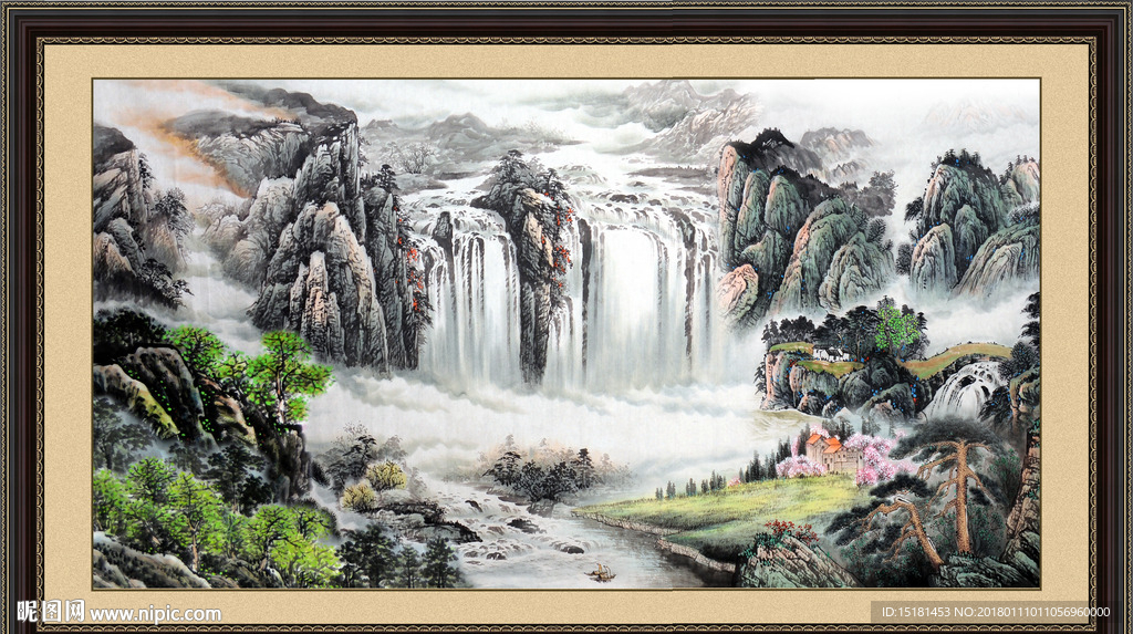 水墨山水画