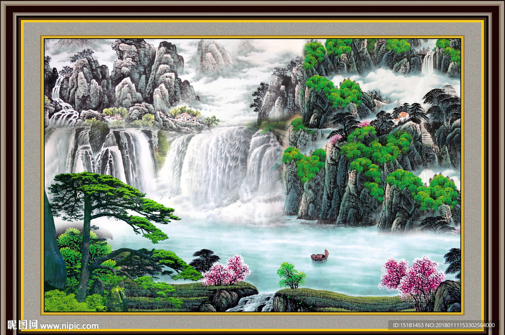 山水国画