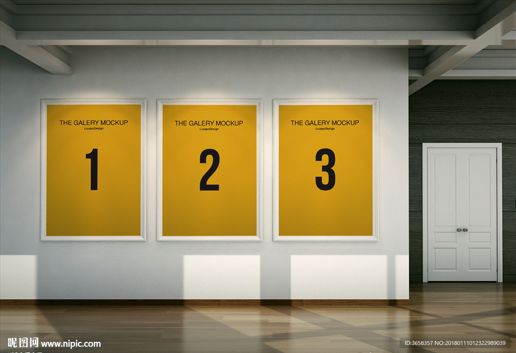 公共空间海报展示样机