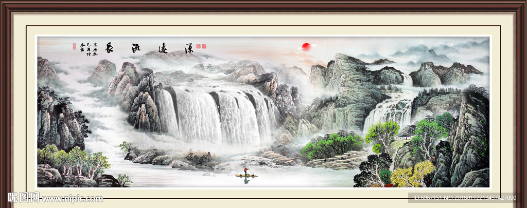 巨幅山水画