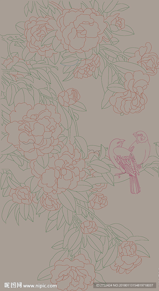 茶花小鸟