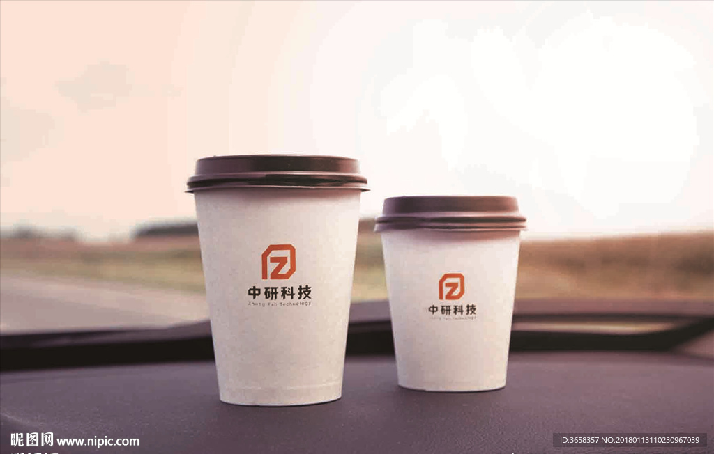 纸杯展示样机图片