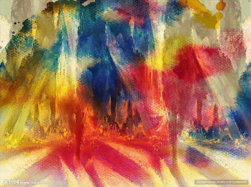 抽象油画