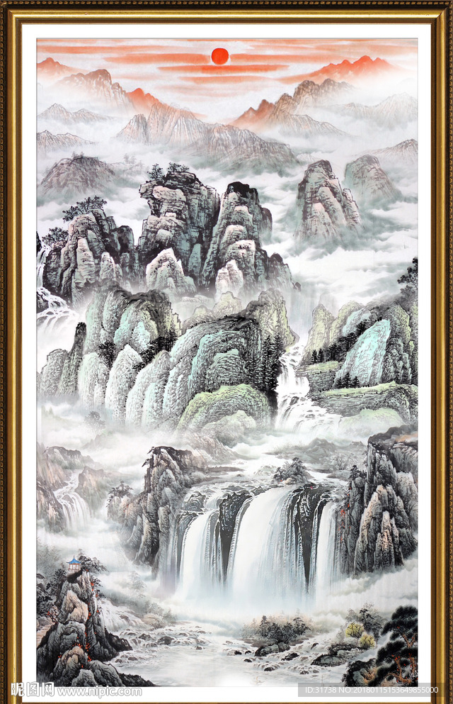 玄关山水画