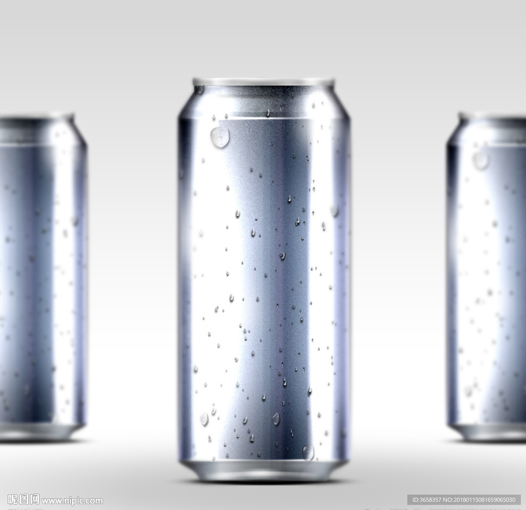 易拉罐产品包装智能贴图