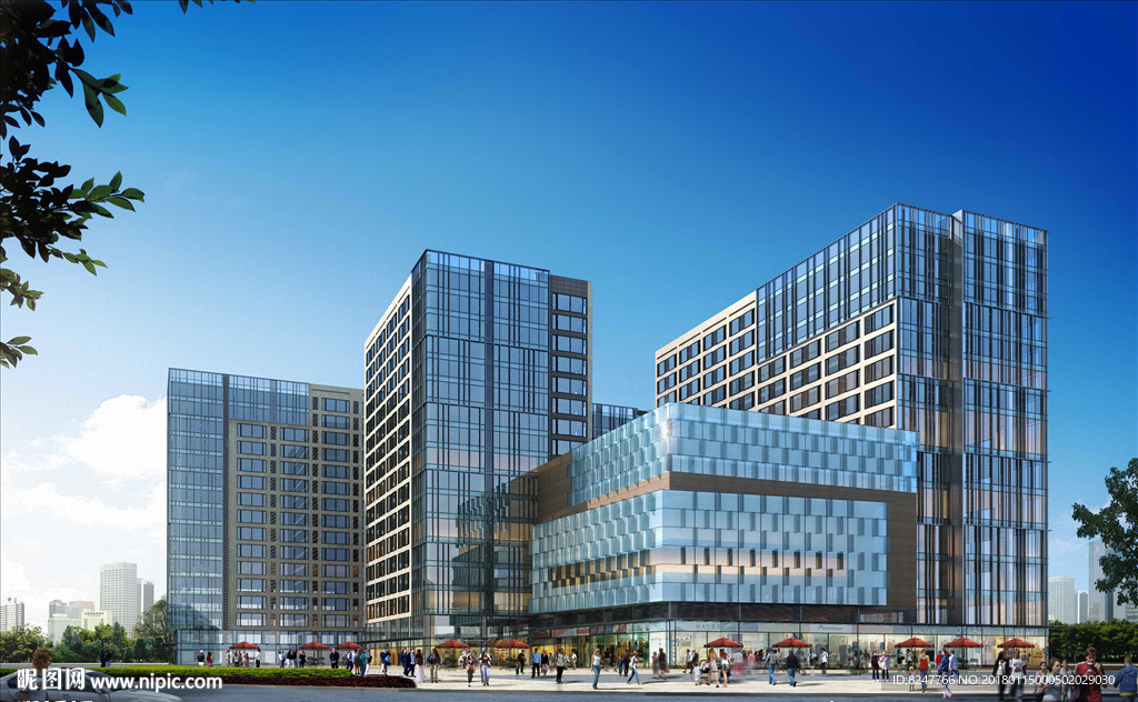 商务大厦建筑效果图