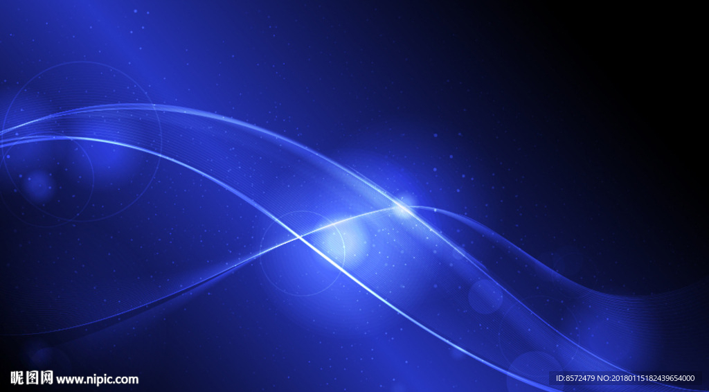 蓝色光线条背景