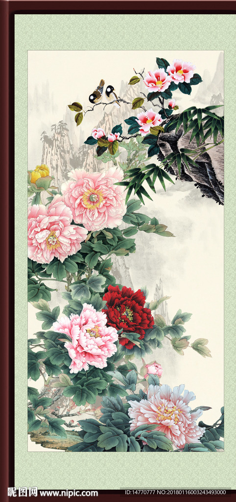 国画牡丹