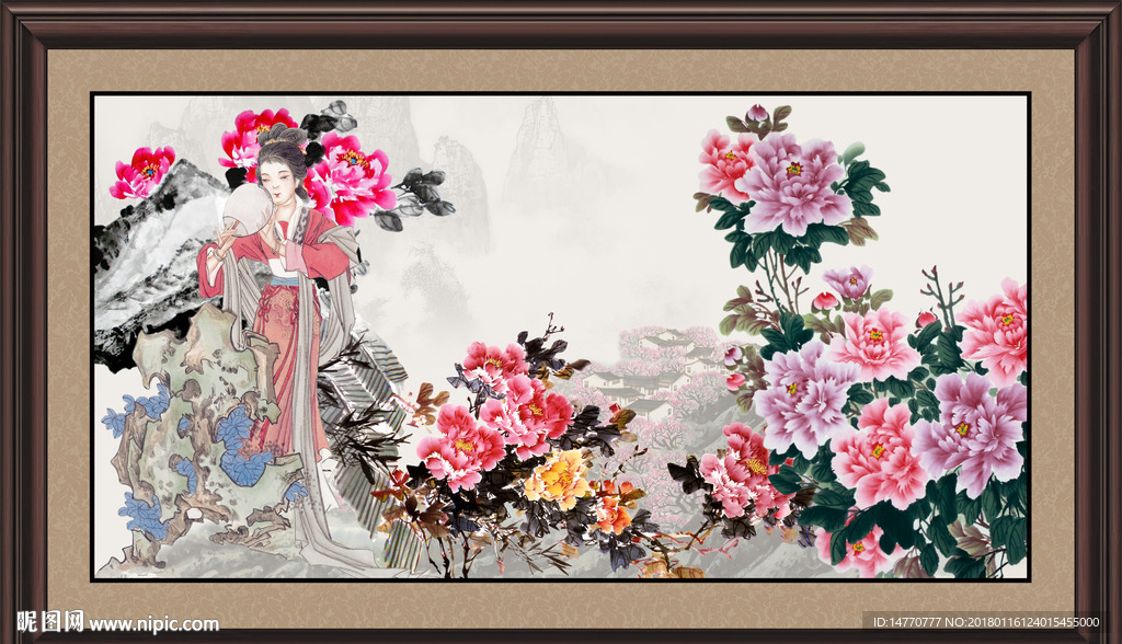 国画牡丹