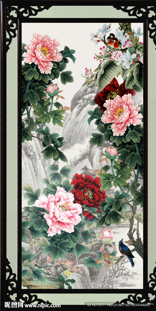 国画牡丹