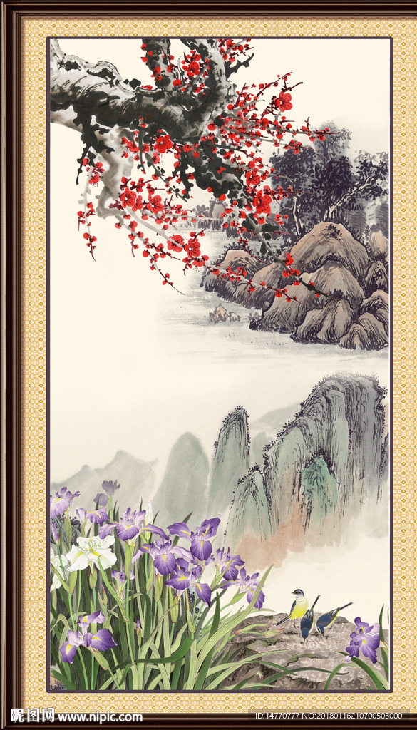 国画梅花