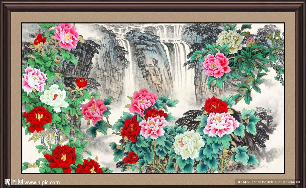 国画牡丹