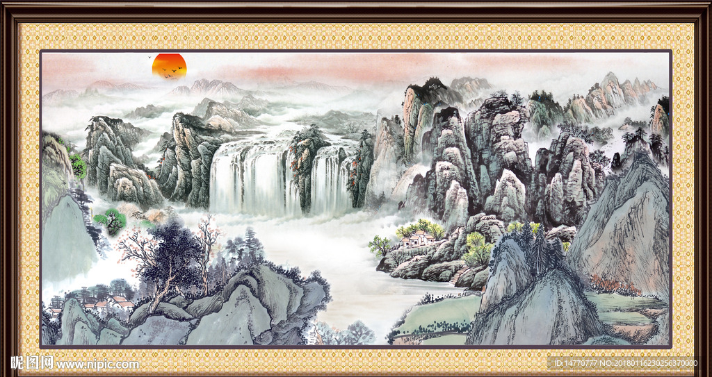 山水国画