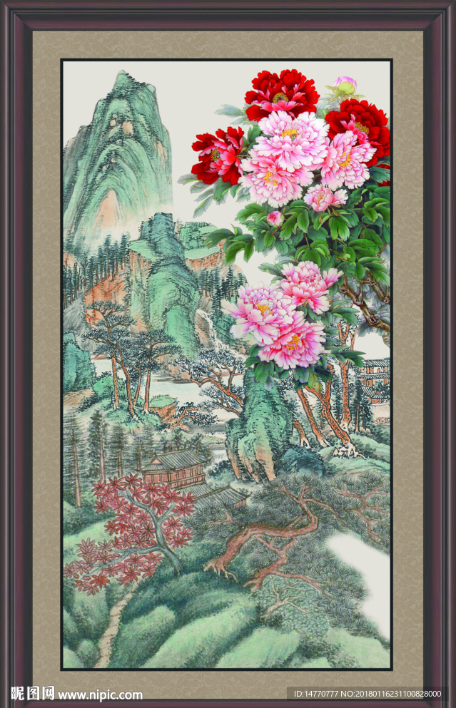 国画牡丹