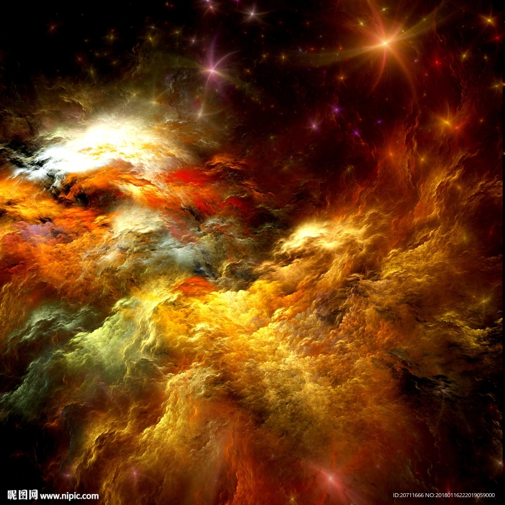 星空抽象画无框画