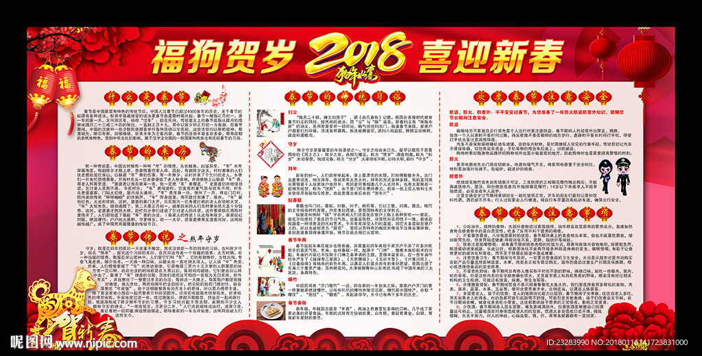 2018春节宣传栏