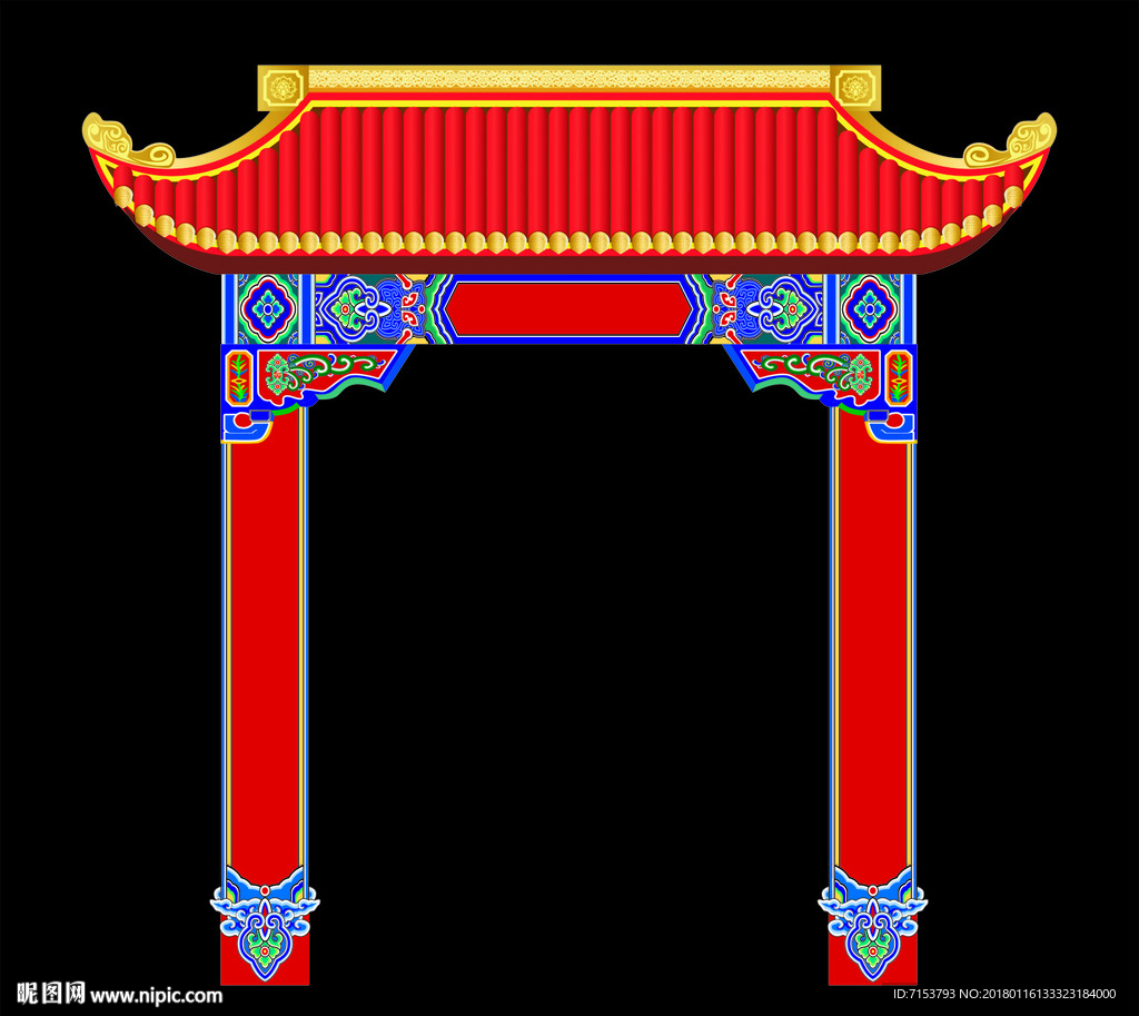 中式婚礼拱门-龙门架