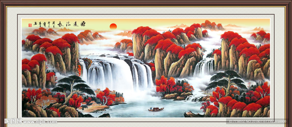 鸿运当头国画