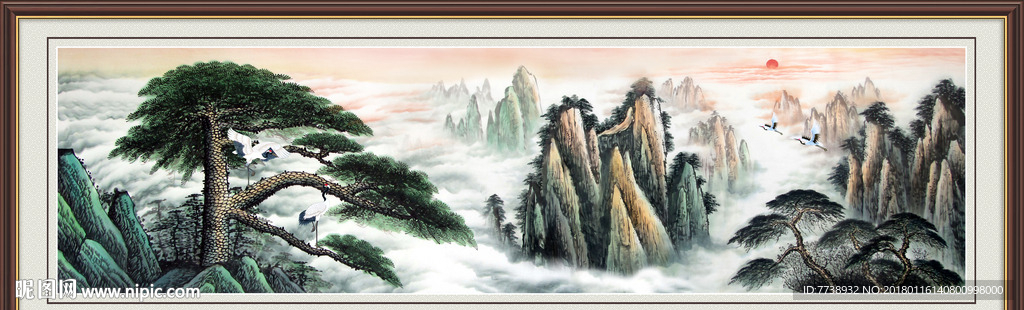 黄山迎客松