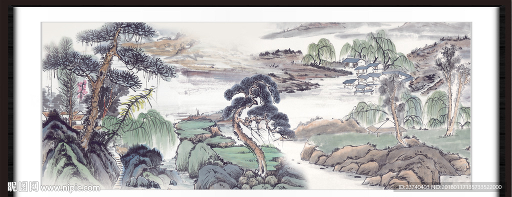 山水国画