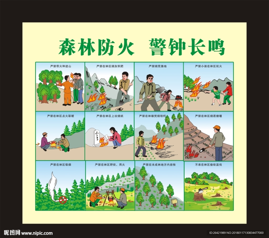 森林防火 警钟长鸣