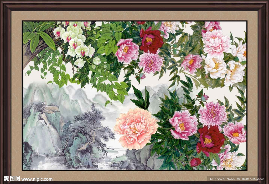 国画牡丹